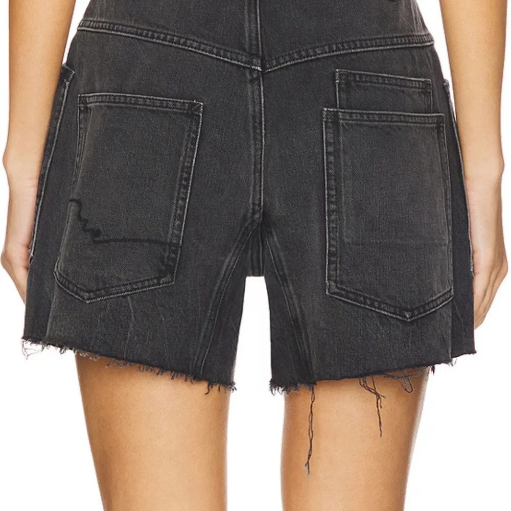 Women’s Black Denim Drawstring Shorts
